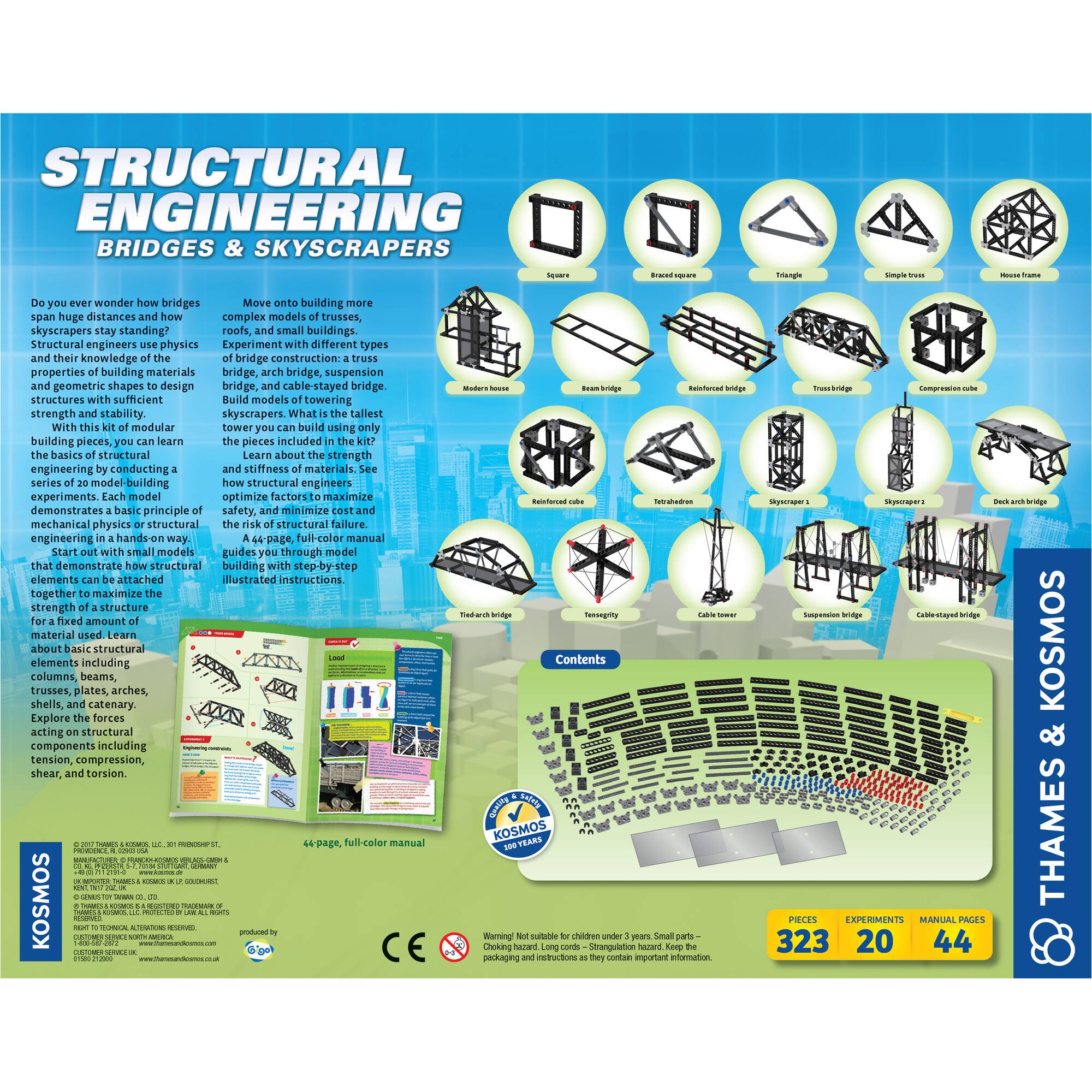 Thames & Kosmos Structural Engineering: Bridges & Skyscrapers Kit